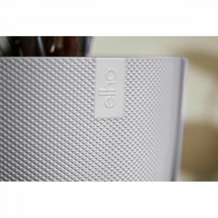 Vaso Elho Jazz Bianco Lilla Plastica Rotondo 3 Pezzi