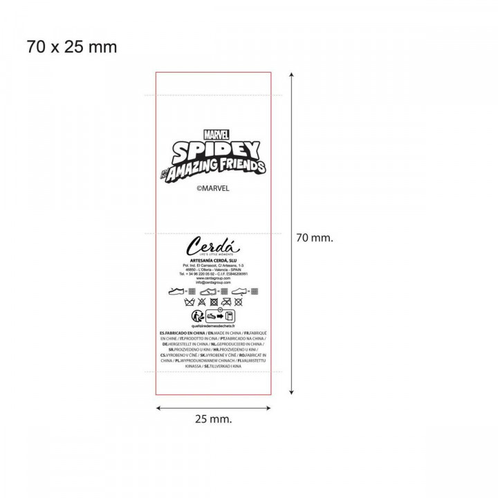 Ciabatte da casa Spidey Rosso 28-29