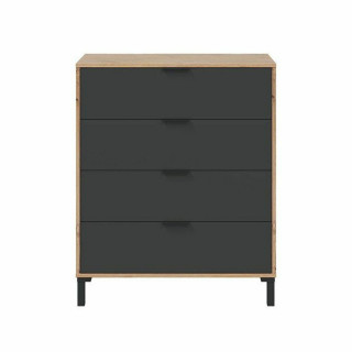 Cassettiera Marrone Nero 77,5 x 40 x 93,5 cm