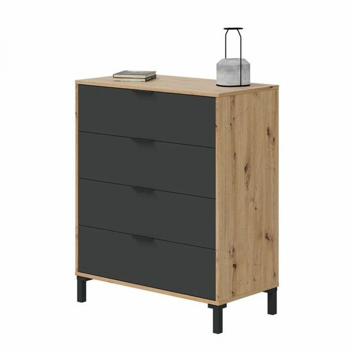 Chest of drawers Brown Black 77,5 x 40 x 93,5 cm