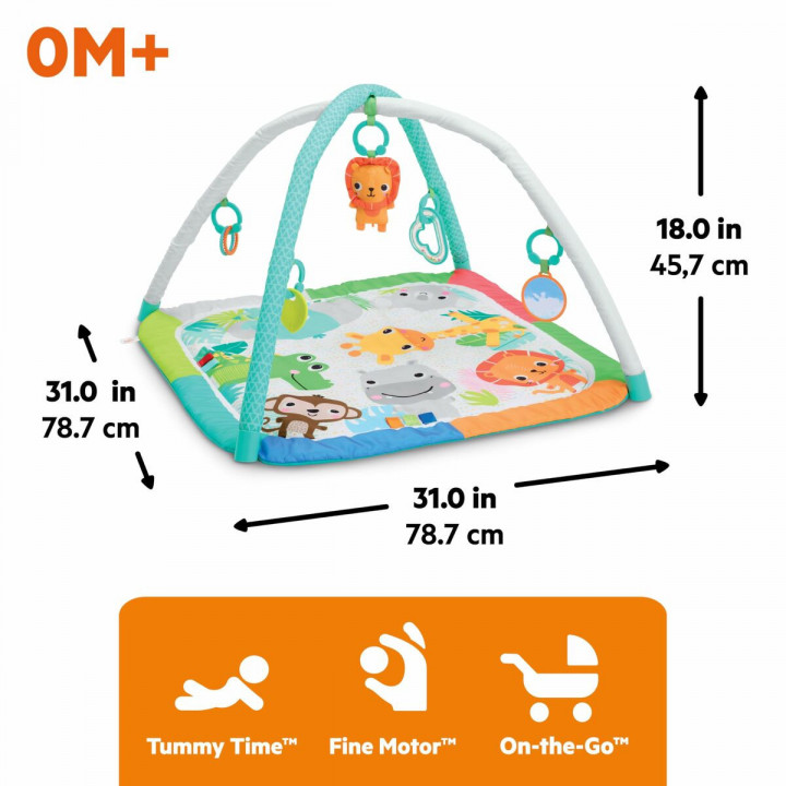 Tapis de jeu Bright Starts Jungle Multicouleur