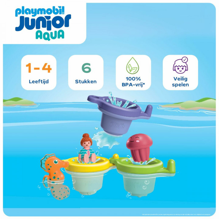 Playset Playmobil Junior Water 71776 6 Onderdelen