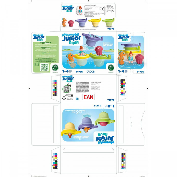 Playset Playmobil Junior Water 71776 6 Pezzi