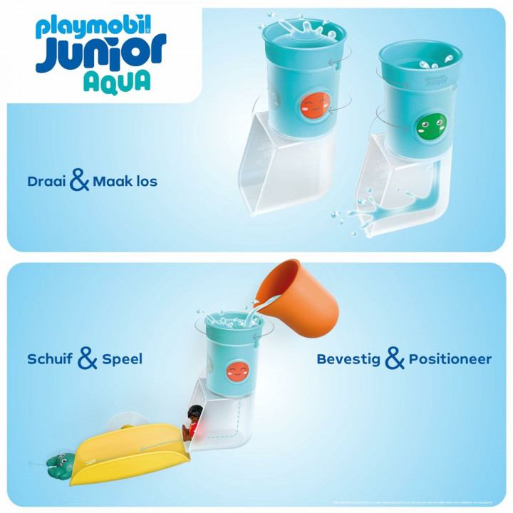 Playset Playmobil Junior Water 71775 8 Onderdelen