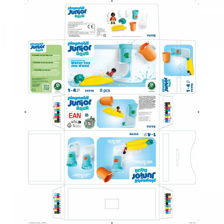 Playset Playmobil Junior Water 71775 8 Onderdelen
