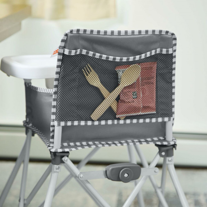 Highchair Bright Starts Pop N Dine Grey