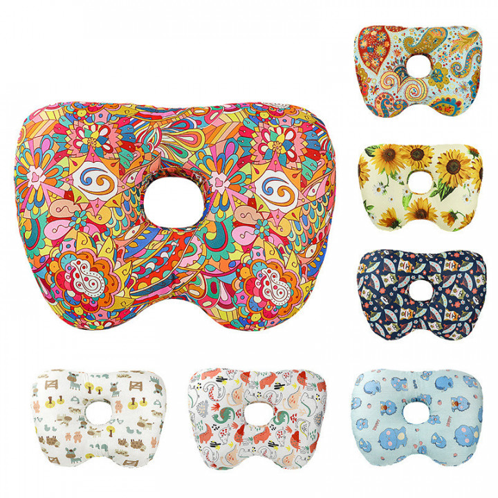 Ear Piercing Pillow Pp Cotton Slow Rebound Pillow Core Apple Shaped Ear Pillow Side Sleeping Ear Piercing Support Ear Pillow