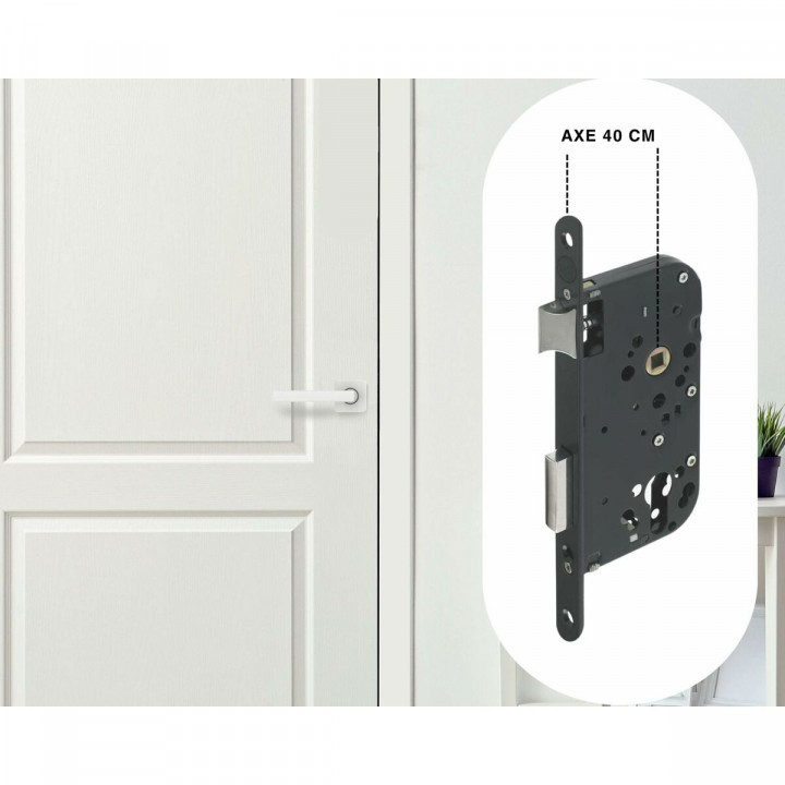 Mortise lock Yale Y60R-A40/N 6,75 x 2 x 23 cm Steel