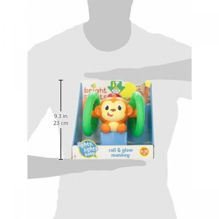 Jouet musical Bright Starts Little Roll & Glow Monkey