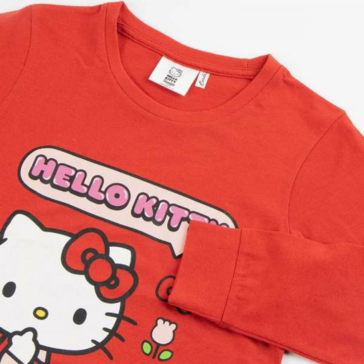 Pijama Infantil Hello Kitty Rojo