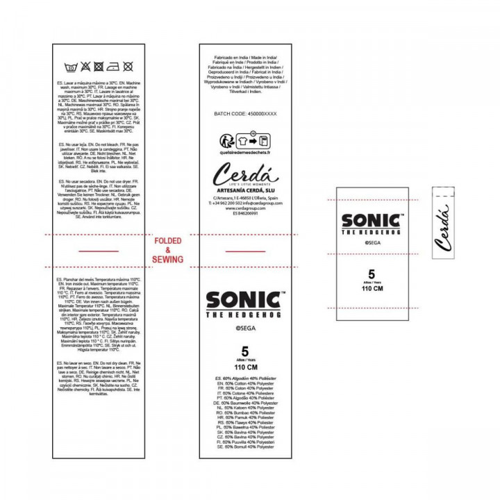 Kinder-Sweatshirt Sonic Dunkelblau