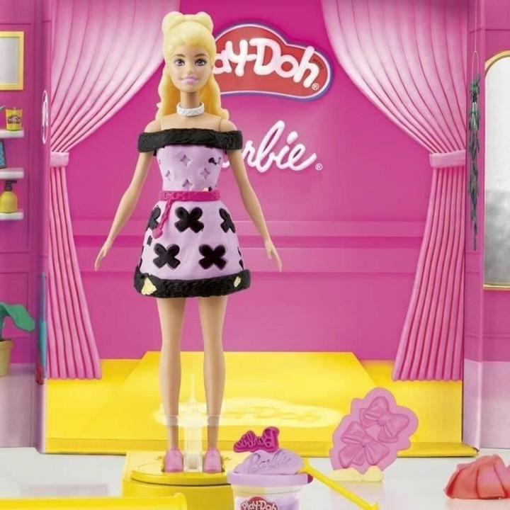 Juego de Plastilina Play-Doh Barbie Designer Fashion Show Multicolor