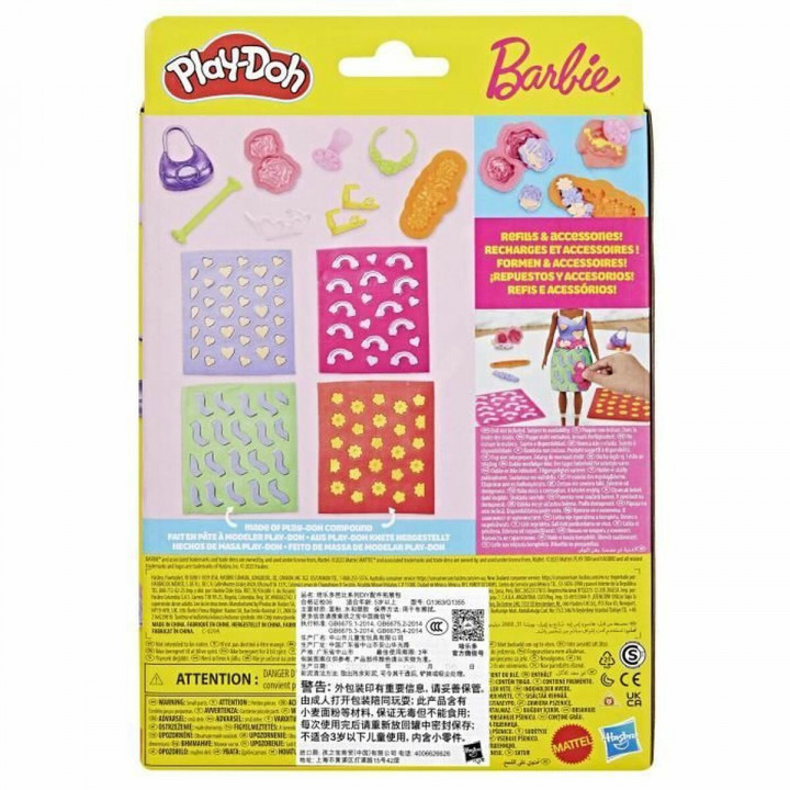 Plasticine Spel Play-Doh Barbie FLowers & Florals Multicolour