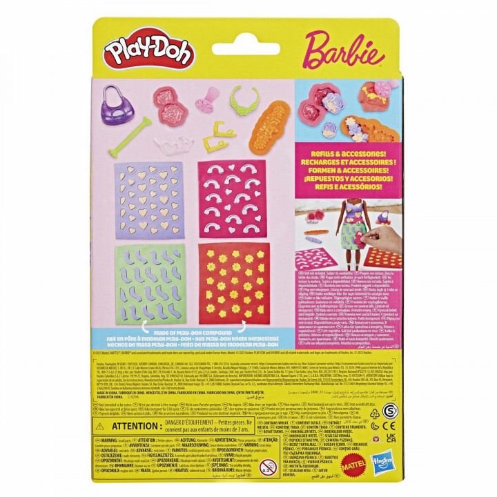 Set di Plastilina Play-Doh Barbie FLowers & Florals Multicolore
