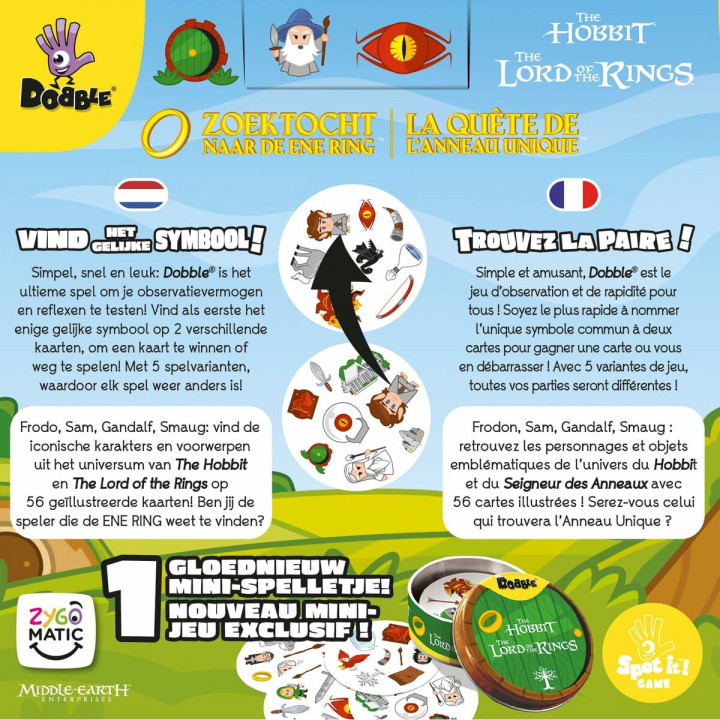 Tischspiel Asmodee Dobble The Lord of the Rings 17 x 6 x 14 cm