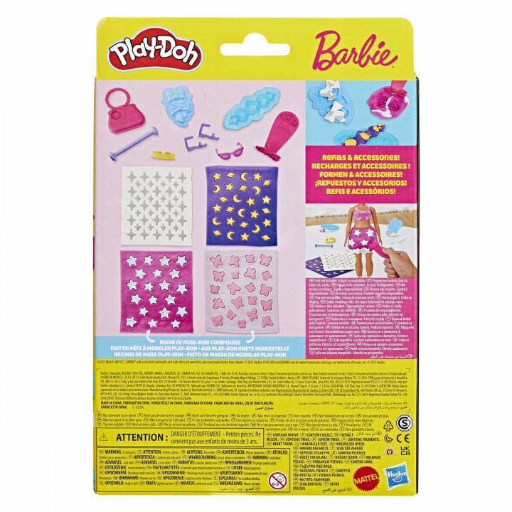 Juego de Plastilina Play-Doh Barbie Sparkles & Gems Multicolor