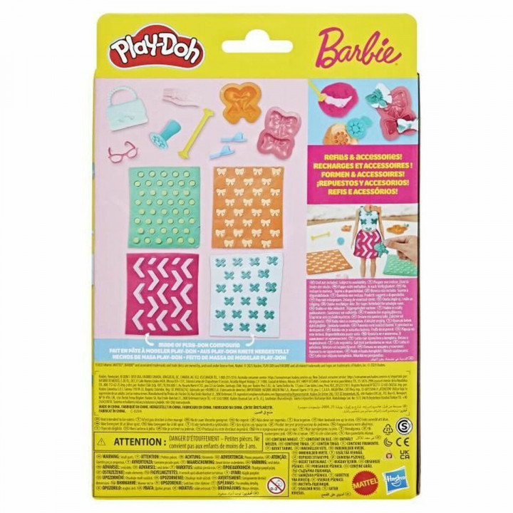 Pâte à modeler en argile Play-Doh BArbie Pearls & Bows Multicouleur
