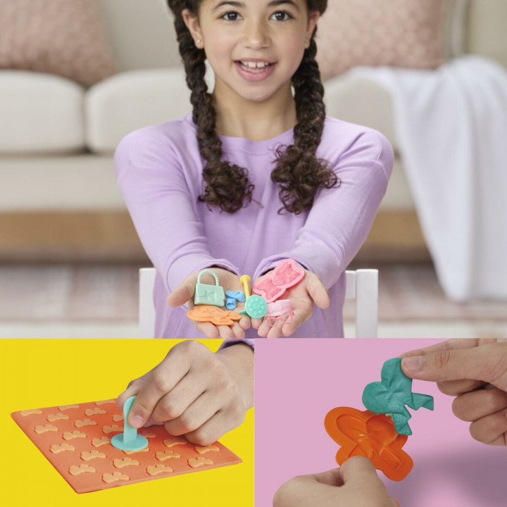 Plasticine Spel Play-Doh BArbie Pearls & Bows Multicolour