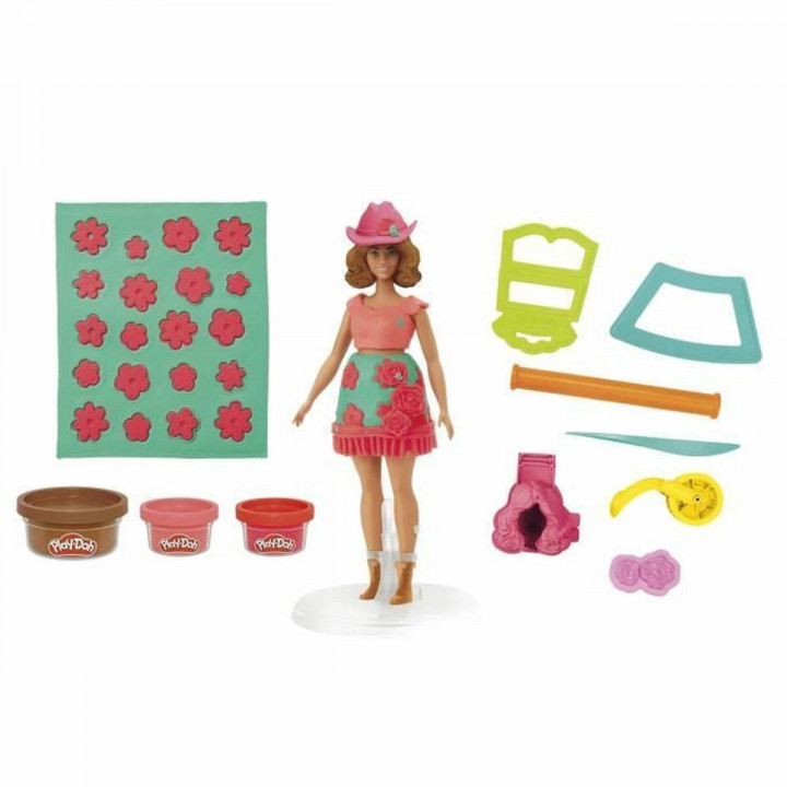 Plasticine Spel Play-Doh Florals & Fringe Multicolour