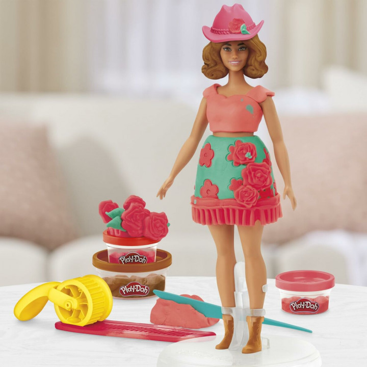 Set di Plastilina Play-Doh Florals & Fringe Multicolore