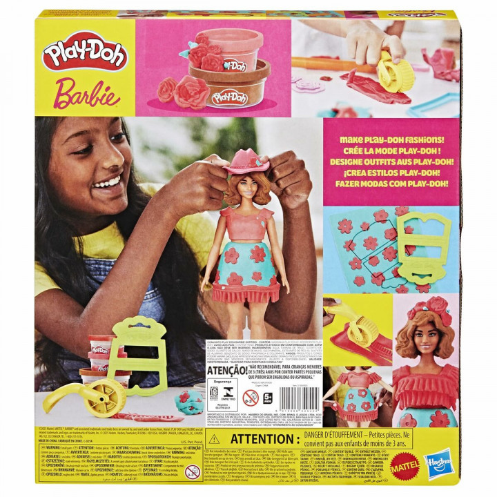 Set di Plastilina Play-Doh Florals & Fringe Multicolore