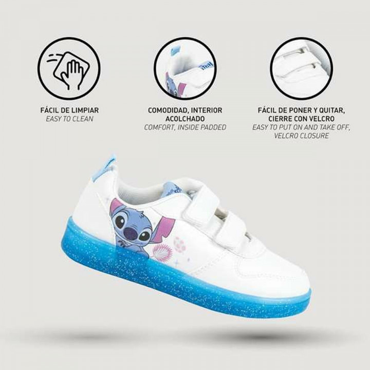 Sports Shoes for Kids Stitch White