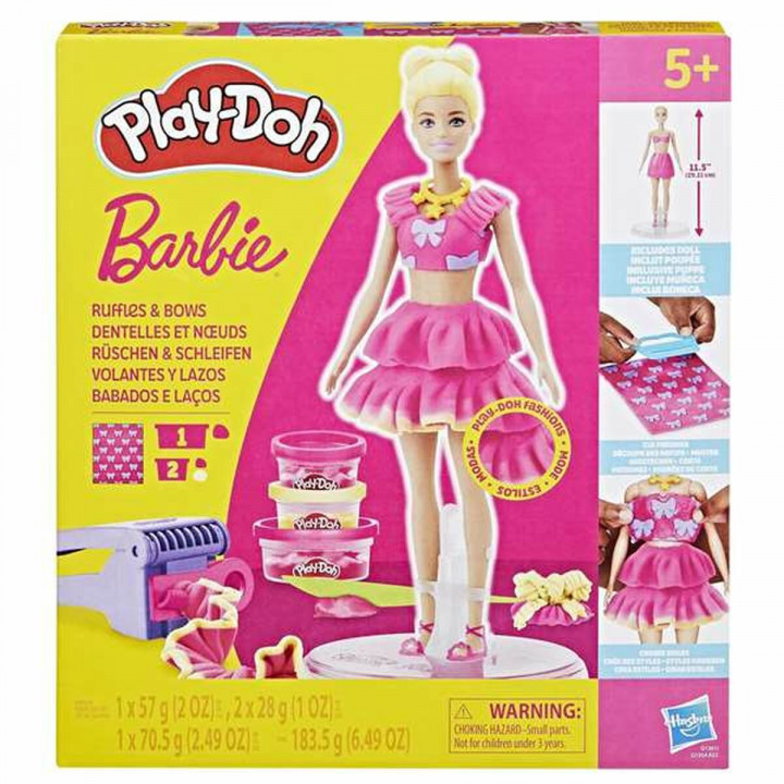 Creative Modelling Clay Game Play-Doh Barbie Ruffles & Bows