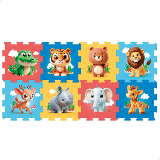 Puzzle Colorbaby 120 x 60 cm Bunt tiere 8 Stücke