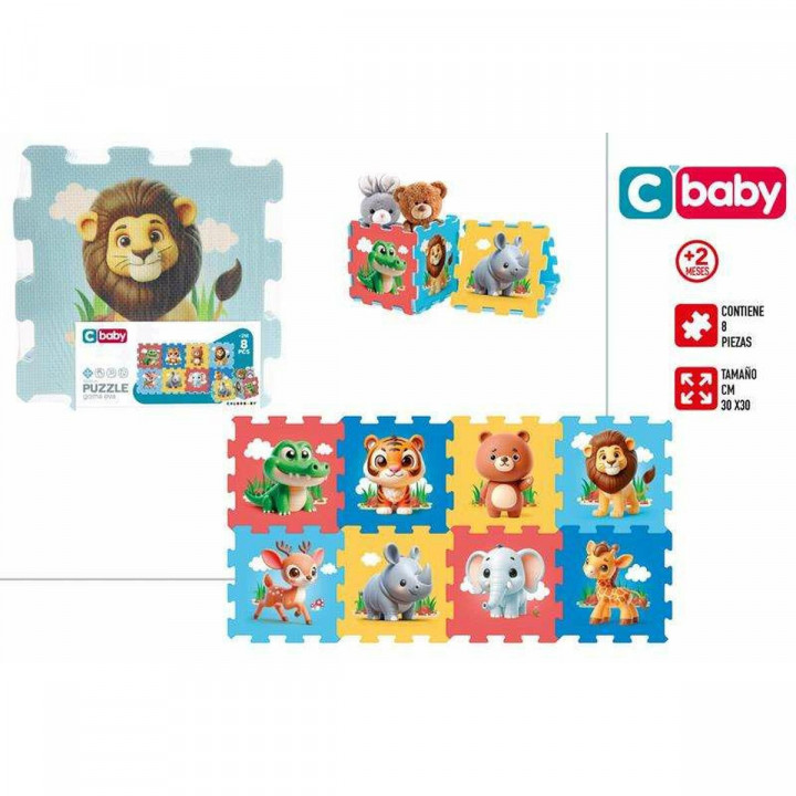 Puzzle Colorbaby 120 x 60 cm Bunt tiere 8 Stücke
