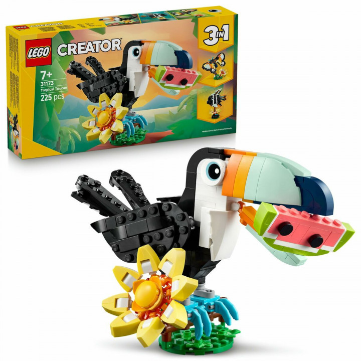 Set de construction Lego 31173 Wild Animals : Tropical Toucan 225 Pièces