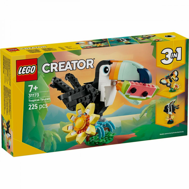 Set de construction Lego 31173 Wild Animals : Tropical Toucan 225 Pièces