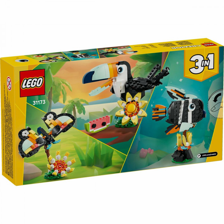 Juego de Construcción Lego 31173 Wild Animals : Tropical Toucan 225 Piezas