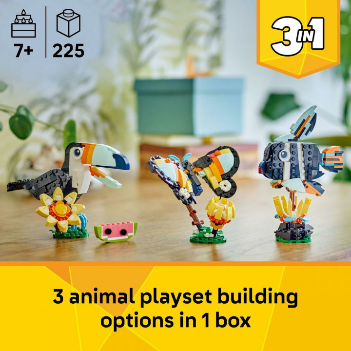 Set de construction Lego 31173 Wild Animals : Tropical Toucan 225 Pièces