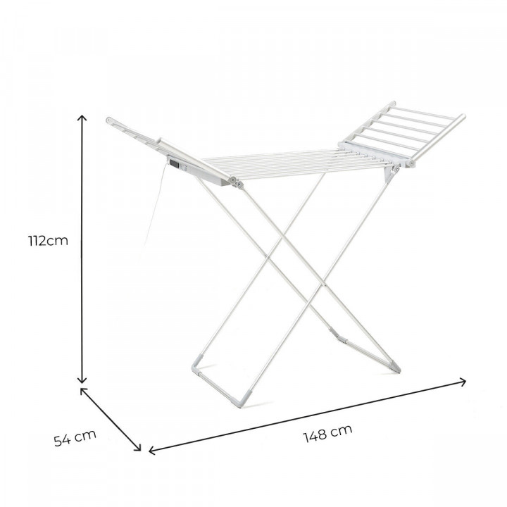 Foldable Electric Clothes Dryer with Wings, Touch Screen, Timer, and Temperature Control Warmmat InnovaGoods 230 W 20 Bars