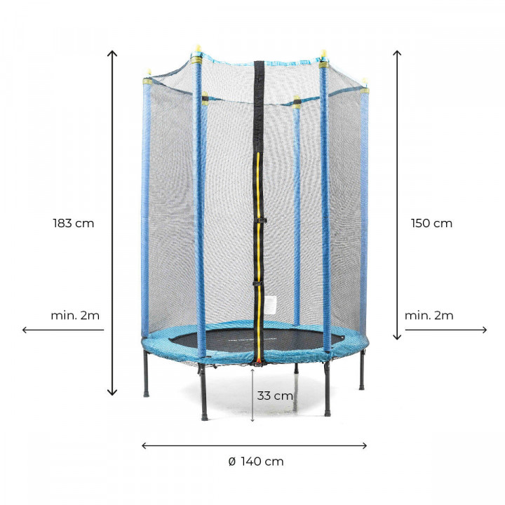 Kindertrampolin mit Sicherheitsnetz Zuply InnovaGoods