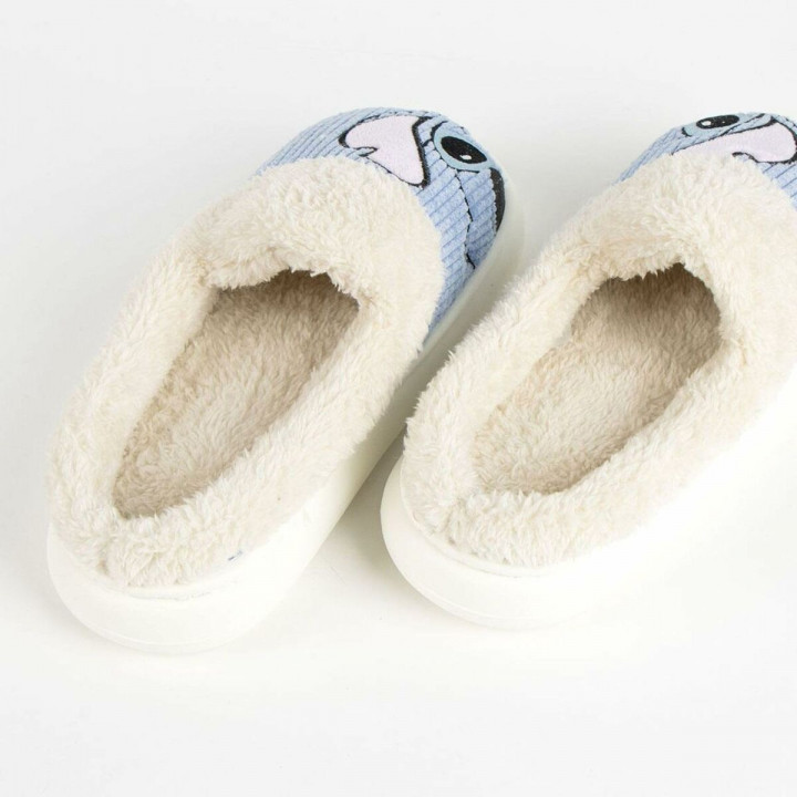 House Slippers Stitch Blue