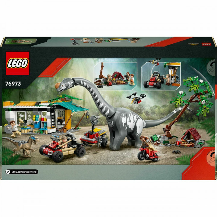 Konstruktionsspiel Lego JURASSIC WORLD 76973 Raptor & Titanosaurus Tracking Mission