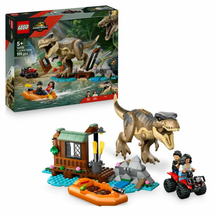 Set di Costruzioni Lego JURASSIC WORLD 76975 T.Rex River Escape