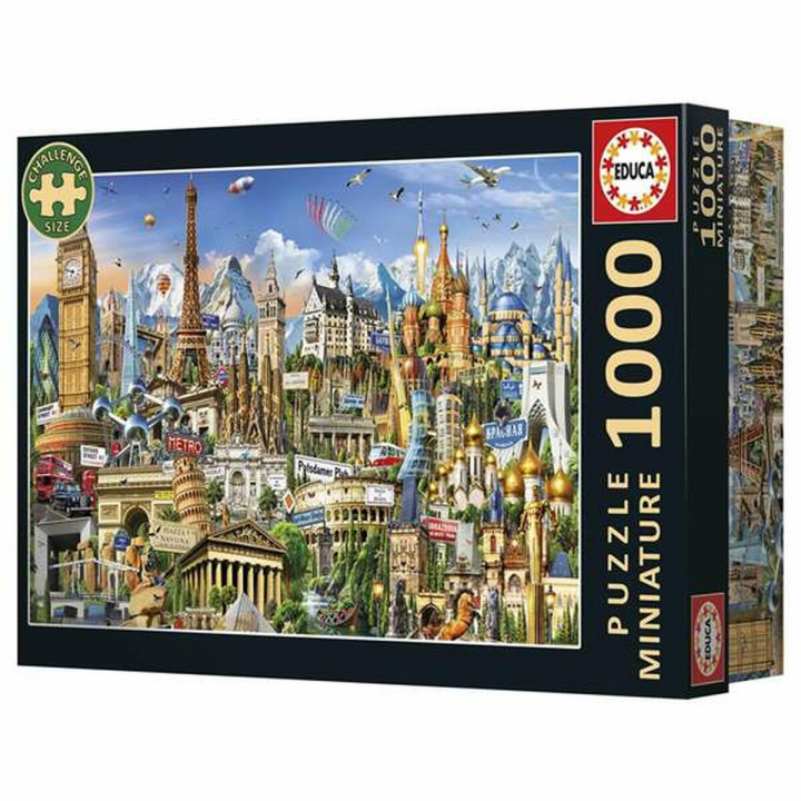 Puzzel Educa Europe Minature 1000 Onderdelen