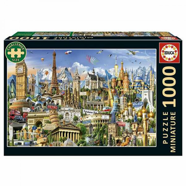 Puzzle Educa Europe Minature 1000 Pièces