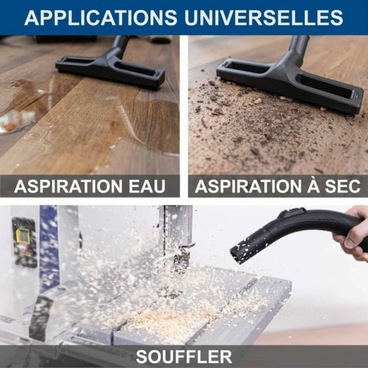 Nat- en droogzuiger Scheppach 1400 W 2000 W 20 kPa 50 L