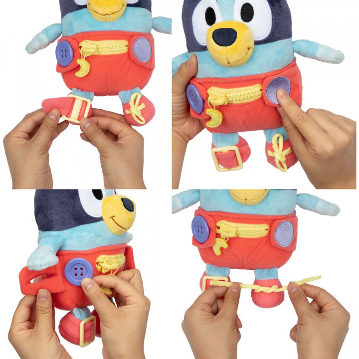 Knuffel Bluey Blauw rouge Plastic