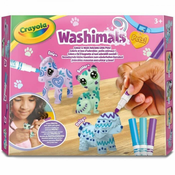 Kit de Dessin Crayola Washimals (3 Pièces) (3 Unités)