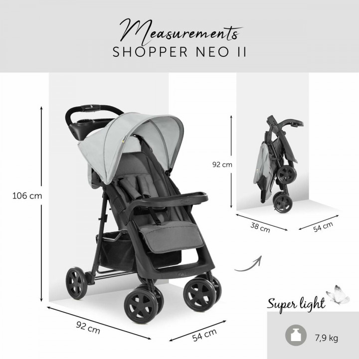 Kinderwagen Hauck Zwart Grijs