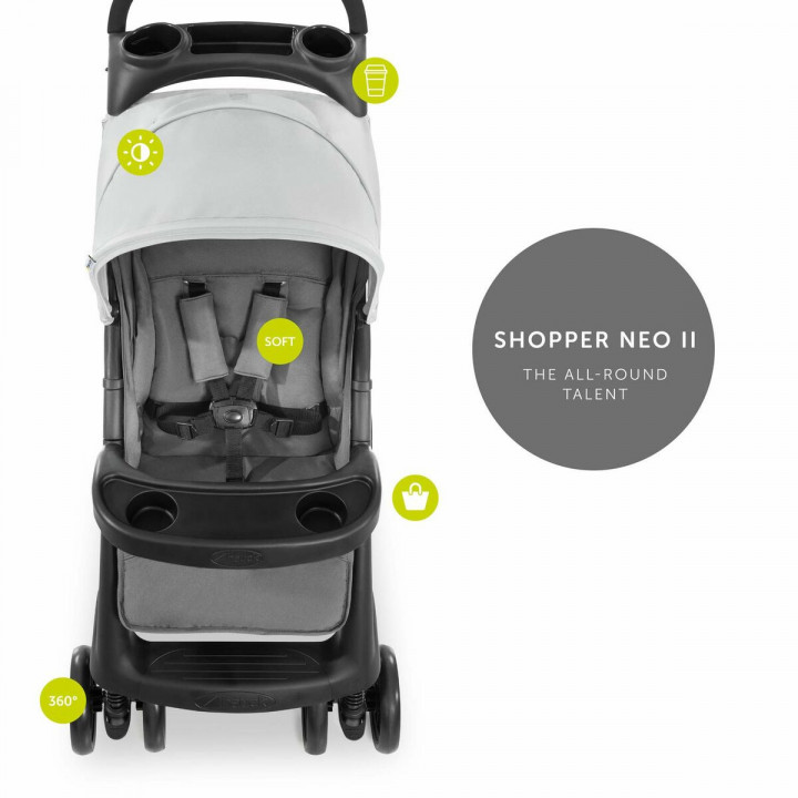 Carro de Paseo para Bebé Hauck Negro Gris