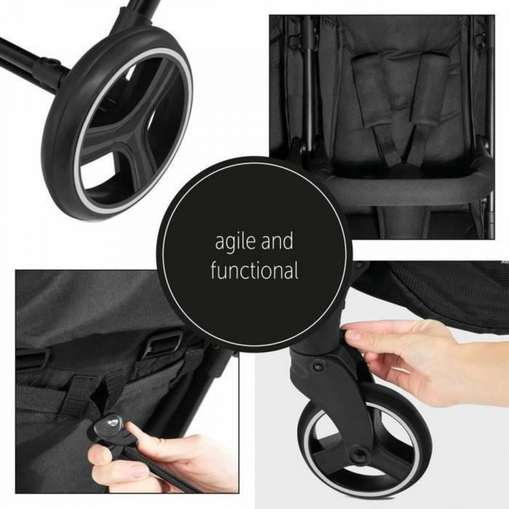 Passeggino per Bambini Hauck Nero