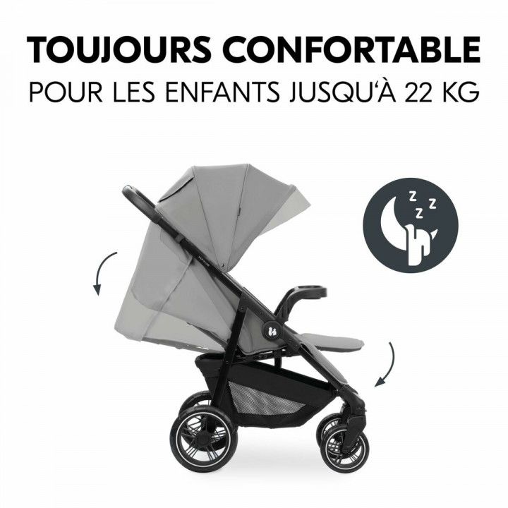 Poussette pour bébé Hauck Gris