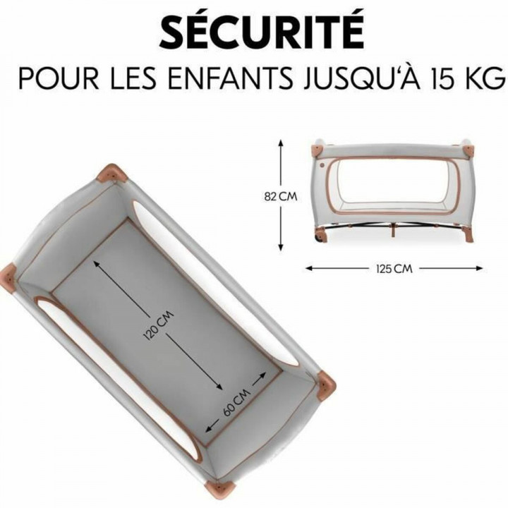 Lit de bébé Hauck Marron