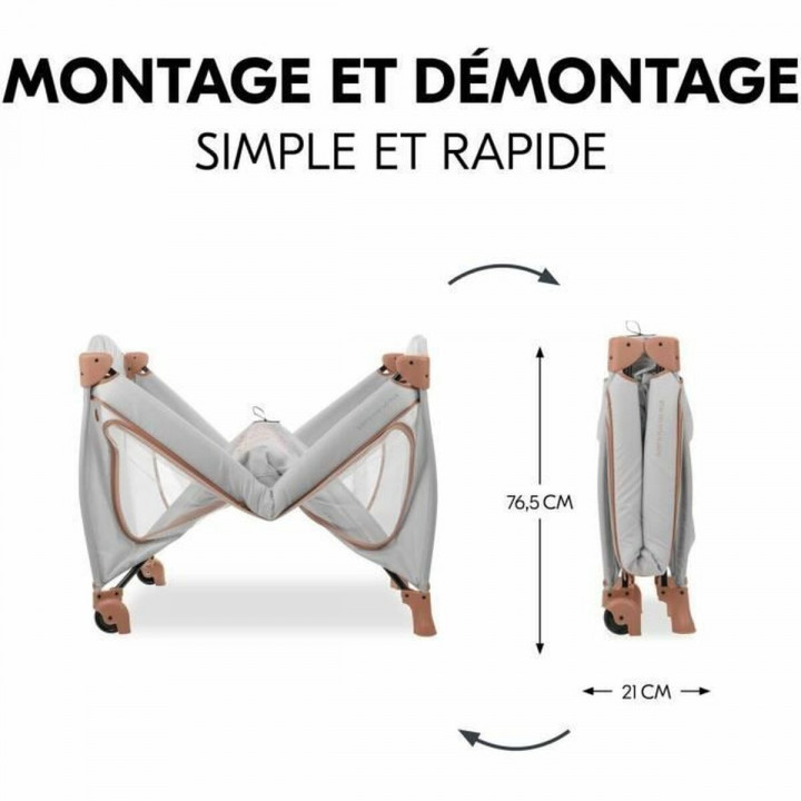 Lit de bébé Hauck Marron