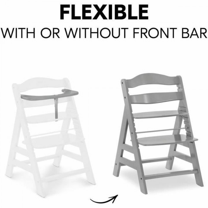 Chaise haute Hauck Gris